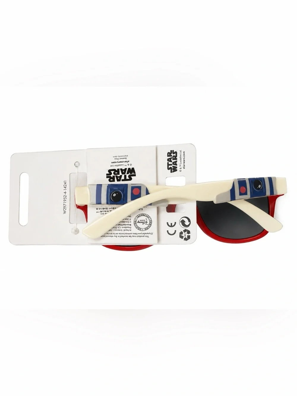 Disney Star Wars Kids Sunglasses - Black & Red Frame with Silver Lenses